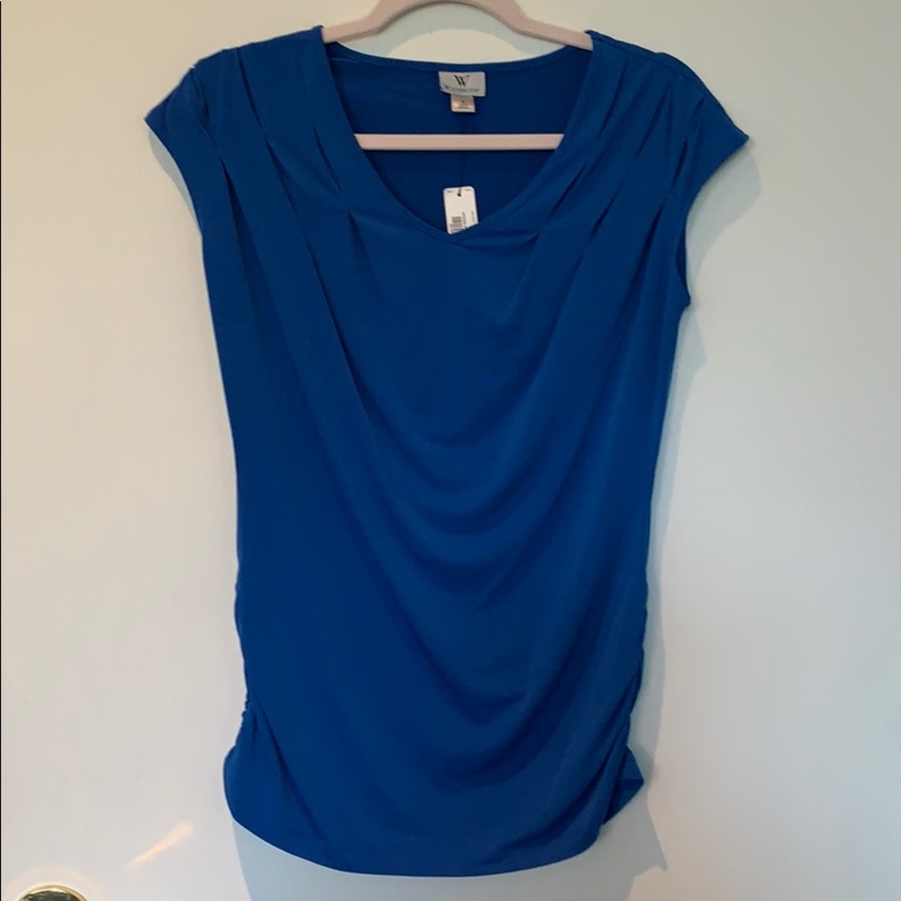 Royal Blue Sleeveless Blouse